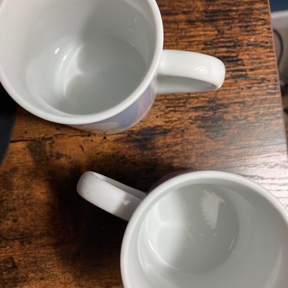 Adorable Vintage Pink & Purple Duck Mugs - Picture 2 of 5